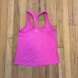 Pink lululemon tank top